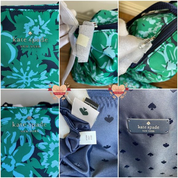 💚Kate Spade New York Polyester Floral Print Bag W/ Wristlet-SET💚 - Picture 9 of 16